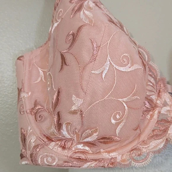 Soma Sensuous Sides Full Coverage Lace Peach Bra Size 40DD NWT - Picture 2 of 8
